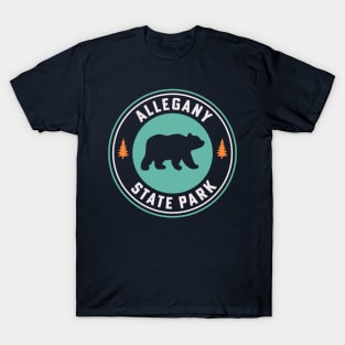 Allegany State Park New York Salmanca Badge Design T-Shirt